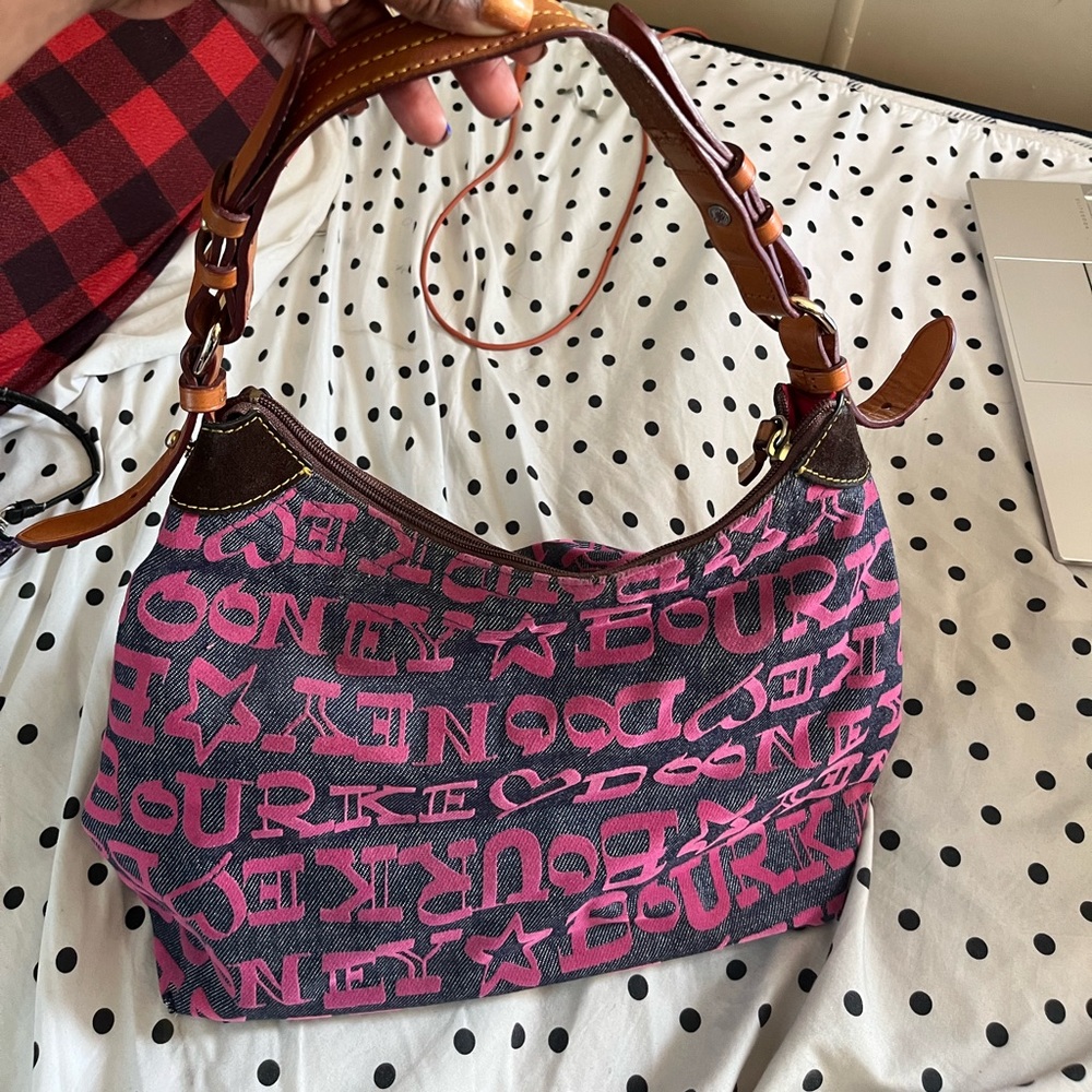 Denim & Pink Dooney & Bourke satchel